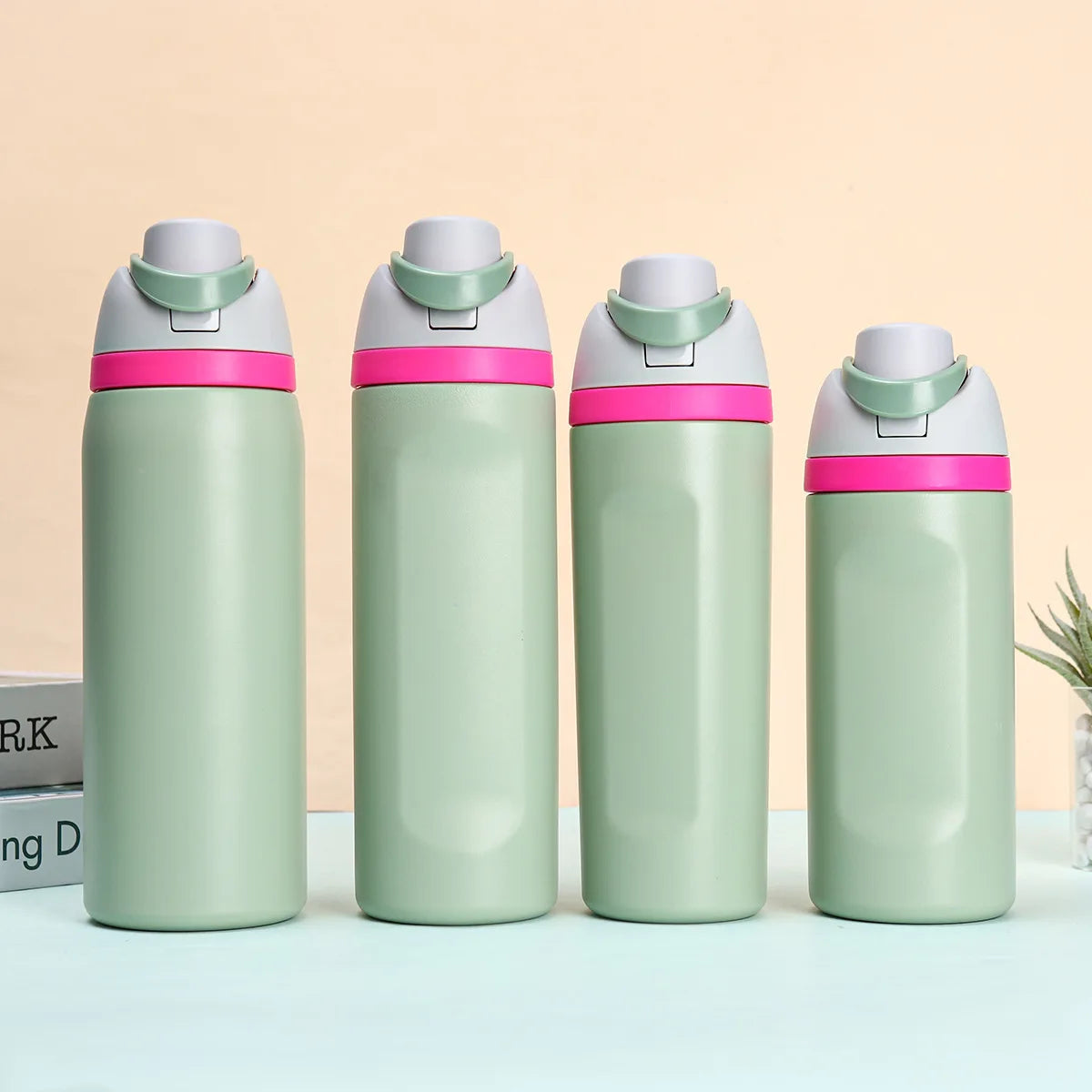 Kids Insulated Straw Water Bottle - 16/19/24/32oz Stainless Steel Thermos