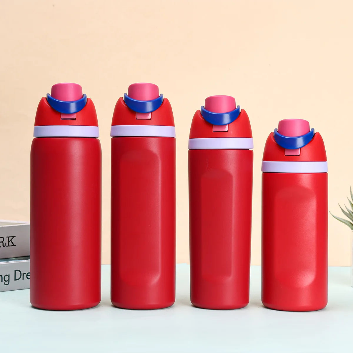 Kids Insulated Straw Water Bottle - 16/19/24/32oz Stainless Steel Thermos