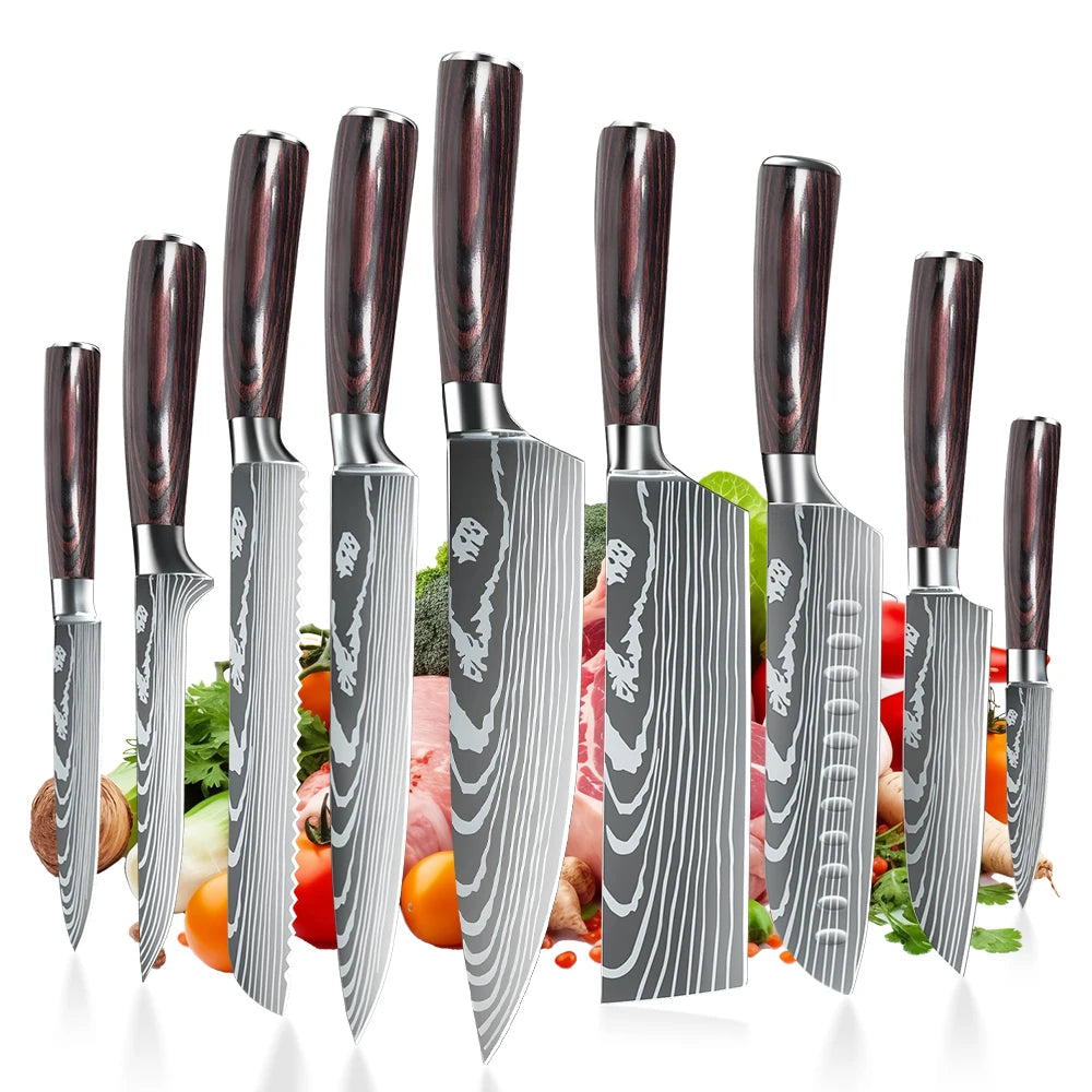 Professional Japanese Chef Knife - Premium Stainless Steel Kitchen Knife with Gift Box