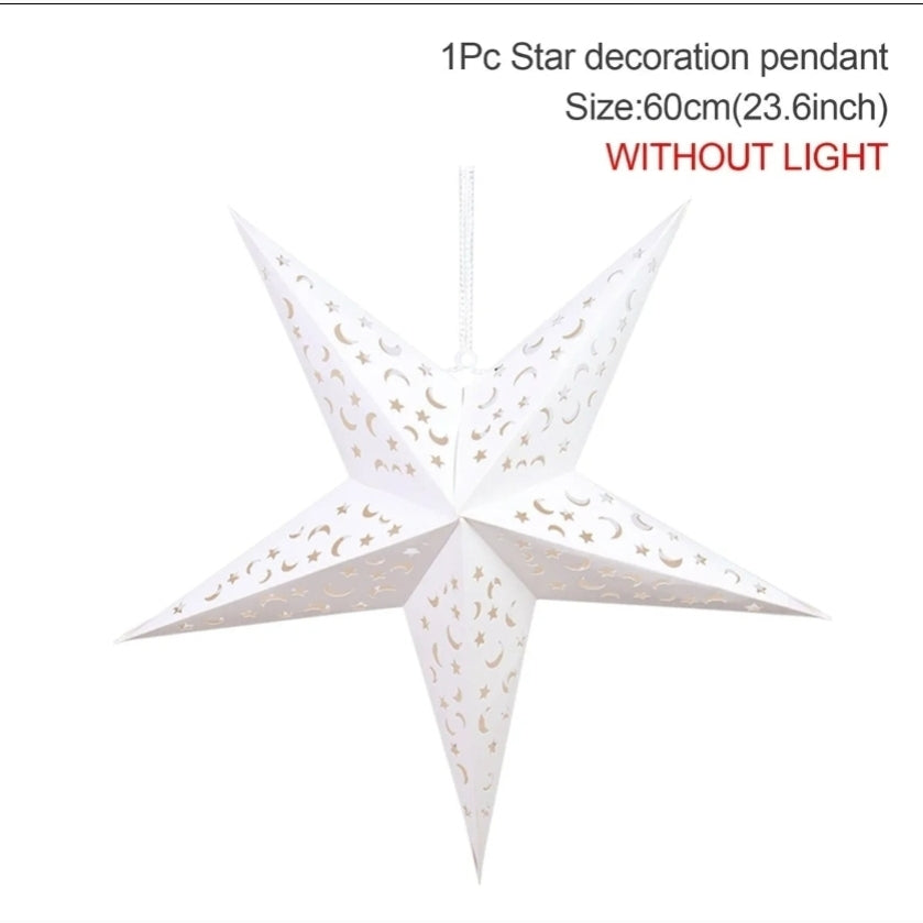 Star LED Pendant Light - Hanging Decoration for Ramadan & Eid