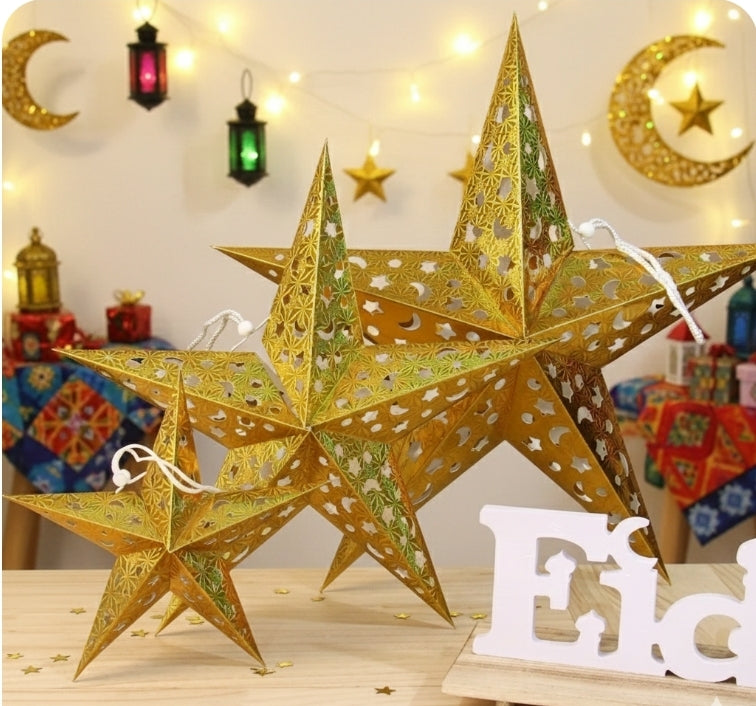 Star LED Pendant Light - Hanging Decoration for Ramadan & Eid