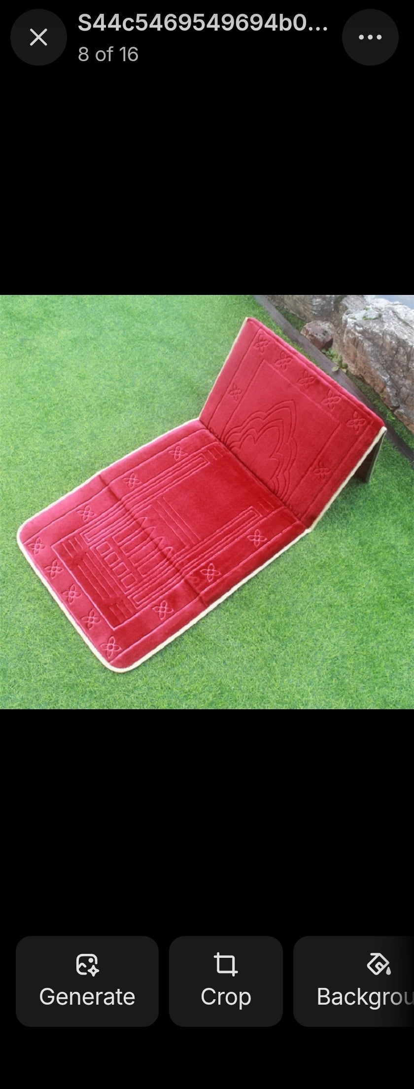 Portable Meditation Mat with Backrest - Foldable Travel Rug