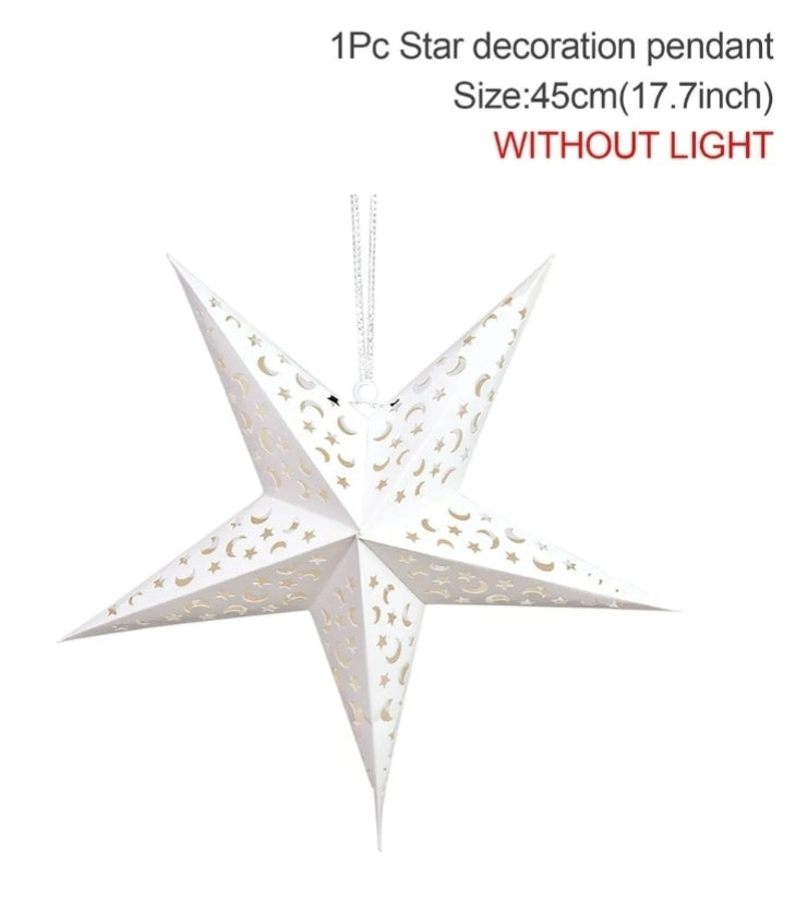 Star LED Pendant Light - Hanging Decoration for Ramadan & Eid