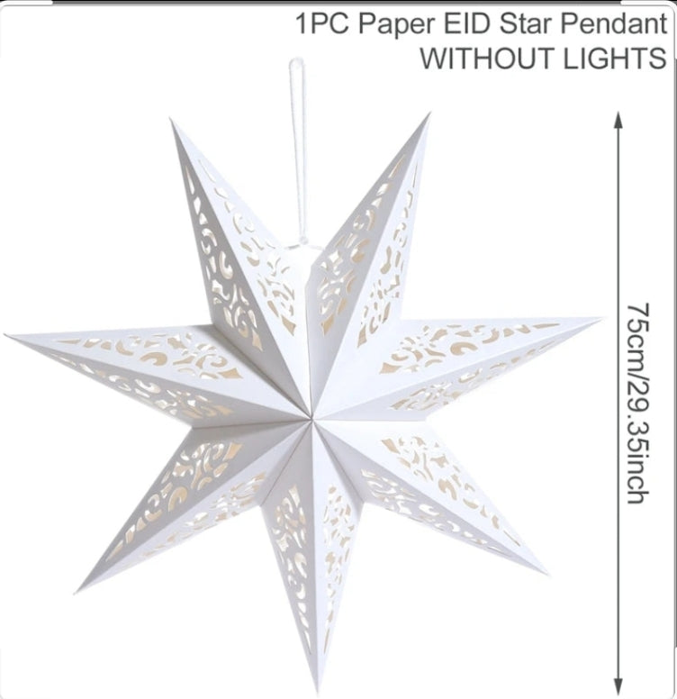 Star LED Pendant Light - Hanging Decoration for Ramadan & Eid