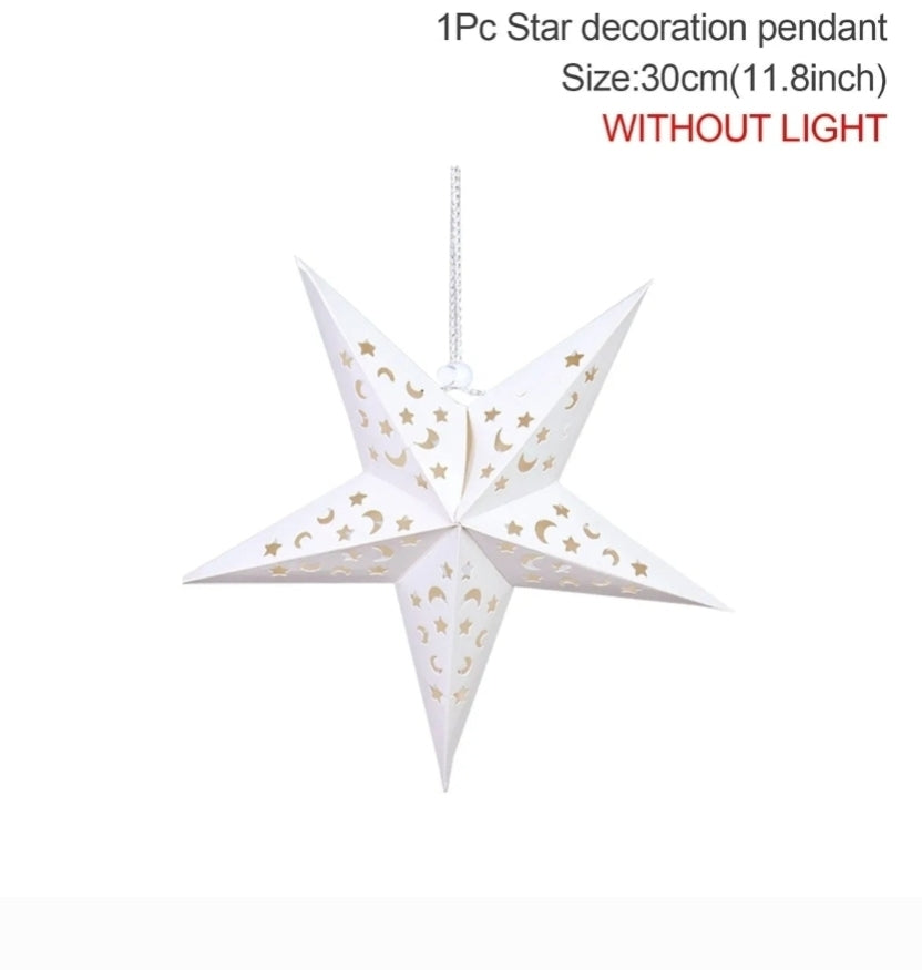 Star LED Pendant Light - Hanging Decoration for Ramadan & Eid