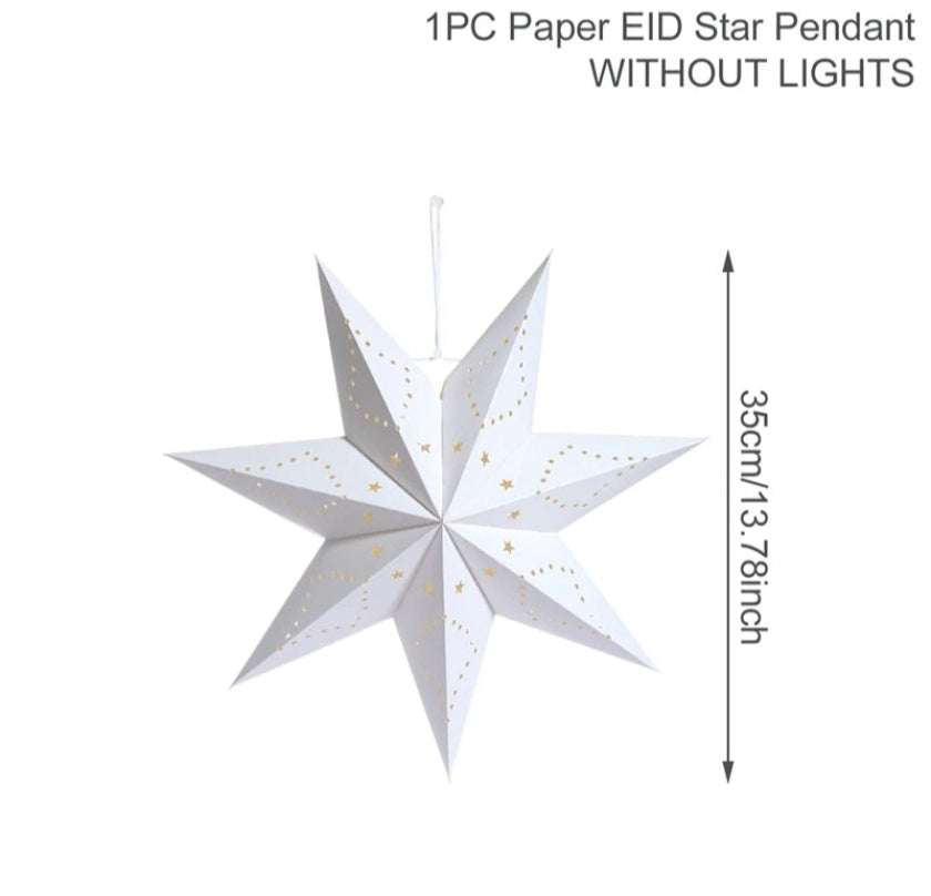 Star LED Pendant Light - Hanging Decoration for Ramadan & Eid
