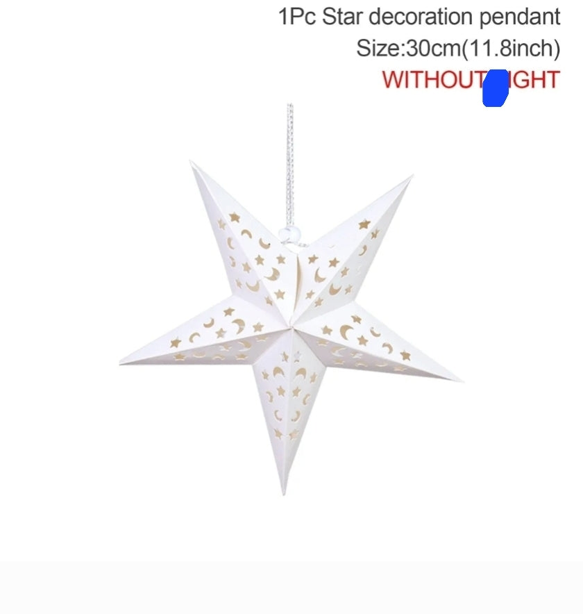 Star LED Pendant Light - Hanging Decoration for Ramadan & Eid
